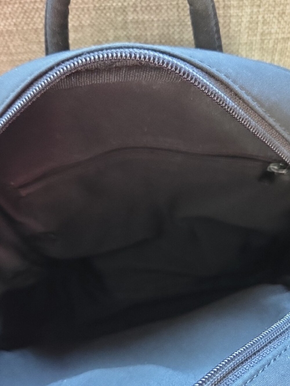 Esprit Black Backpack with Front Pocket and Gold Accent - Picture 4 of 4